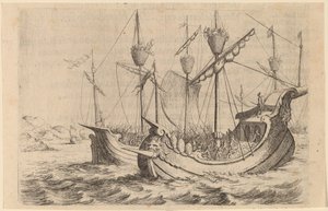 Marynarka Hannibala walcząca z Rodyjczykami, 1634.