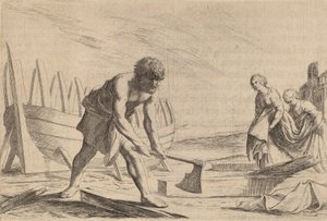 Ulisses na Wyspie Bogini Kalipso, 1634.
