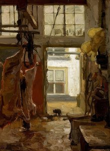 Rzeźnia. 1889 autorstwa Willem Bastiaan Tholen