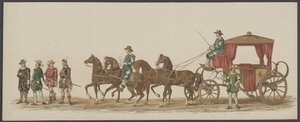 Parada Delft z 1862 r., czwarta i piąta grupa Czwarte Lustrum Akademii Królewskiej w Delft - Ao. 1862 - Costumed Optogt (tytuł serii na obiekcie)