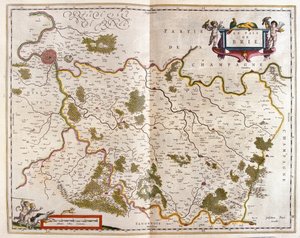 Canton de Brie, w "Theatrum Orbis Terrarum, sive Atlas Novus" Willema Blaeu, Amsterdam autorstwa Willem Blaeu