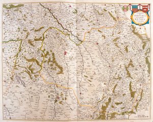 Szampania - Cambresis - Pikardia - Normandia i Bretania, w "Theatrum Orbis Terrarum, sive Atlas Novus" Willema Blaeu, Amsterdam autorstwa Willem Blaeu
