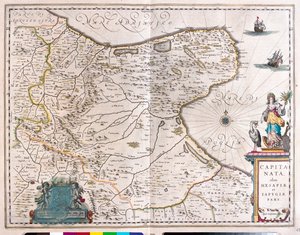 Foggia, Włochy, w "Theatrum Orbis Terrarum, sive Atlas Novus" Willema Blaeu, Amsterdam autorstwa Willem Blaeu