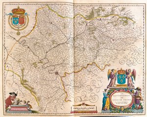 Isle de France, w "Theatrum Orbis Terrarum, sive Atlas Novus" Willema Blaeu, Amsterdam autorstwa Willem Blaeu