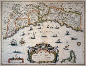 Mapa Republiki Genui, Włochy
