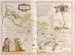 Piccardia, w "Theatrum Orbis Terrarum, sive Atlas Novus" Willema Blaeu, Amsterdam autorstwa Willem Blaeu