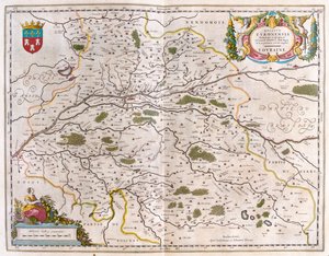 Dolina Loary z miastem (Bloise, Amboise) - Touraine, w "Theatrum Orbis Terrarum, sive Atlas Novus" Willema Blaeu, Amsterdam autorstwa Willem Blaeu