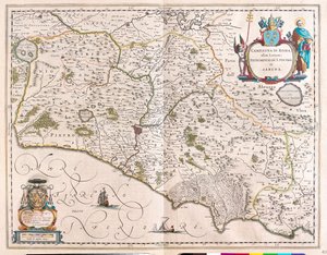 Rzym, Włochy, w "Theatrum Orbis Terrarum, sive Atlas Novus" Willema Blaeu, Amsterdam autorstwa Willem Blaeu