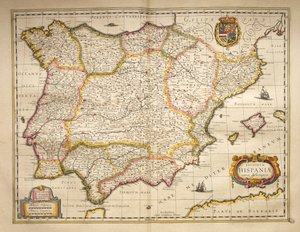 Hiszpania z Theatrum Orbis Terrarum by Willem Bleau, Amsterdam autorstwa Willem Blaeu