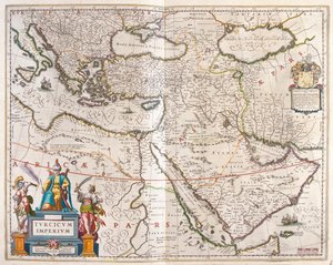 Imperium tureckie, w "Theatrum Orbis Terrarum, sive Atlas Novus" Willema Blaeu, Amsterdam autorstwa Willem Blaeu