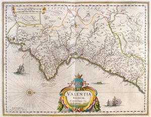Walencja, w "Theatrum Orbis Terrarum, sive Atlas Novus" Willema Blaeu, Amsterdam autorstwa Willem Blaeu