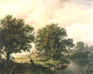 Scena rzeczna autorstwa Willem Bodeman