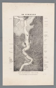 Spacer po Skaldzie od Fort Bath do Antwerpii, 1832 r Skalda od Antwerpii do Bath (tytuł na obiekcie) autorstwa Willem Charles Magnenat
