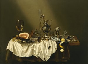 Kawałek Bankietowy z Szynką autorstwa Willem Claesz. Heda