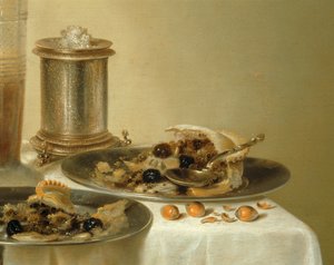 Martwa natura ze srebrnymi pucharami - ... autorstwa Willem Claesz. Heda