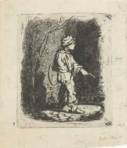 Chłopiec z obręczą autorstwa Willem Cornelis van Dijk