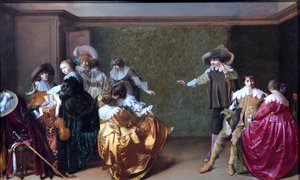 Muzyczne przyjęcie, ok. 1620-35 (olej na desce dębowej)