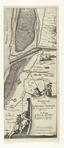 Beleg van Schenckenschans (prawa strona), 1635 Oblężenie Schencken-Schans ze wszystkimi nowymi fortami i podejściami