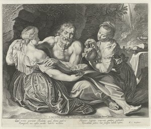 Lot i jego córki autorstwa Willem Isaacsz Swanenburg