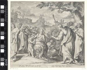 Chrystus błogosławi dzieci autorstwa Willem Isaacsz. van Swanenburg