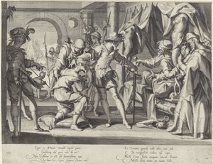 Hrabia Wilhelm III z Holandii nakazuje ścięcie swojego komornika Thronus Justitiae (tytuł serii)