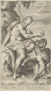 Paryż i Mercurius Wyrok Paryża (tytuł na przedmiocie) Oordeel van Paris (tytuł serii) autorstwa Willem Isaacsz. van Swanenburg