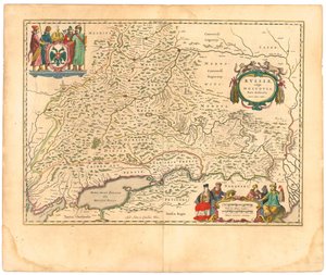 Mapa Rosji Z: Mapa świata.., 1645