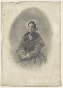 Portret kobiety w owalu autorstwa Willem Maris