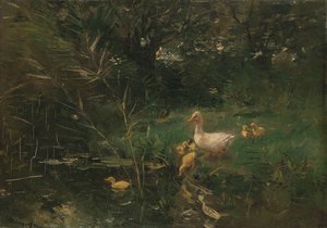 kaczątka autorstwa Willem Maris