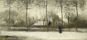 Pejzaż zimowy, ok. 1875 (olej na płótnie)