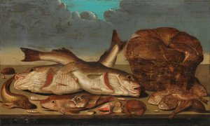 Martwa natura z rybą autorstwa Willem Ormea