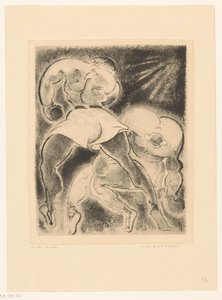Dwóch bokserów autorstwa Willem Retera (signed by artist)