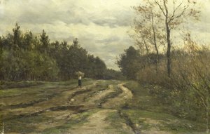 Droga wiejska w pobliżu Laren (Prowincja Holandia Północna) autorstwa Willem Roelofs (I)