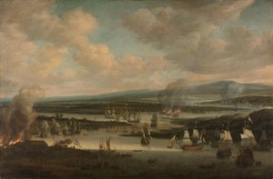 Spalenie angielskiej floty w pobliżu Chatham