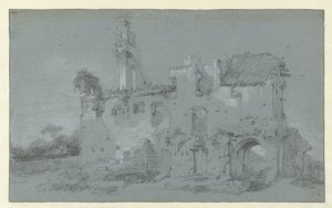 Ruiny opactwa Rijnsburg autorstwa Willem Schellinks
