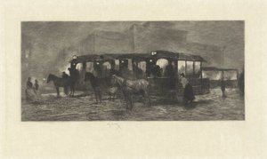 Plac w nocy autorstwa Willem Steelink (II)