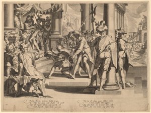 Alegoria Sprawiedliwości autorstwa Willem Swanenburgh, after Joachim Anthonisz Wtewael