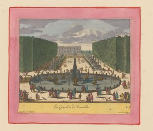 Kaskaden in den Gärten von Versailles
