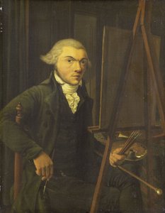 Portret malarza, prawdopodobnie Harmanus Uppink autorstwa Willem Uppink