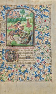 Sankt Georg und der Drache autorstwa Willem Vrelant