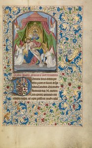 Der Gnadenthron Dreifaltigkeit autorstwa Willem Vrelant