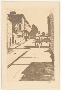 Widok na Maison Street i hotel Fairmont w San Francisco autorstwa Willem Witsen (signed by artist)