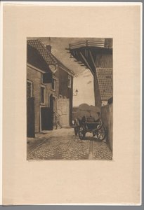 Widok na Molensteeg w Wijk bij Duurstede autorstwa Willem Witsen (signed by artist)