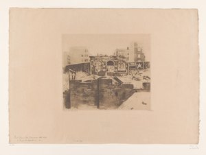 Widok ruin na Post Street w San Francisco Pont Street, San Francisco (tytuł oryginalny) autorstwa Willem Witsen (signed by artist)