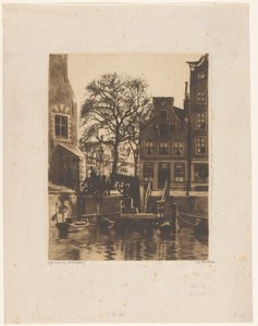Perswazja w Montelbaanstoren w Amsterdamie autorstwa Willem Witsen (signed by artist)