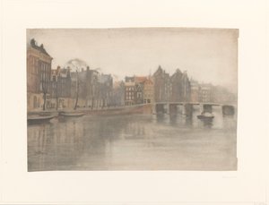 Stary Waal w Amsterdamie autorstwa Willem Arnoldus Witsen