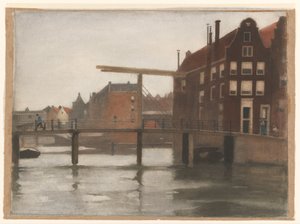 Widok na Uilenburg w Amsterdamie autorstwa Willem Arnoldus Witsen