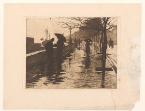 Widok na nabrzeże Wiktorii w Londynie autorstwa Willem Arnoldus Witsen