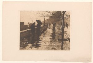 Widok na nabrzeże Wiktorii w Londynie autorstwa Willem Arnoldus Witsen