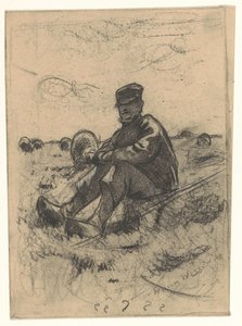 Siedzący pasterz autorstwa Willem Arnoldus Witsen